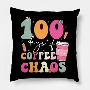 100 Days of Coffee and Chaos Pillow