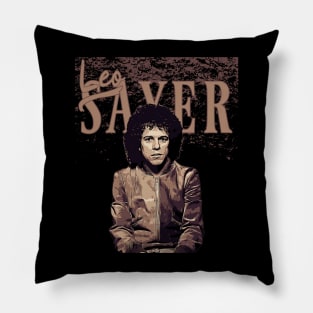 Leo Sayer // Brown vintage Pillow