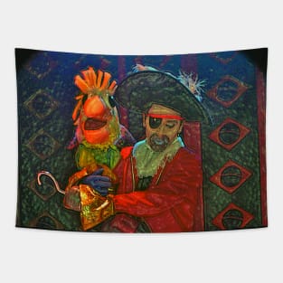 Captain and Parakeet Tapestry