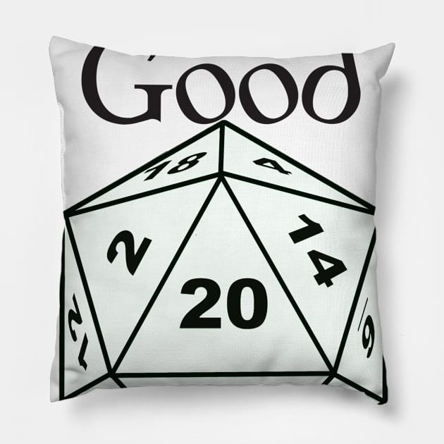 Chaotic Good Alignment Pillow by DennisMcCarson