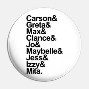 A League of Their Own (2022) Character List (Black) Pin