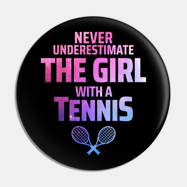 tennis girl Pin by Mandala Project