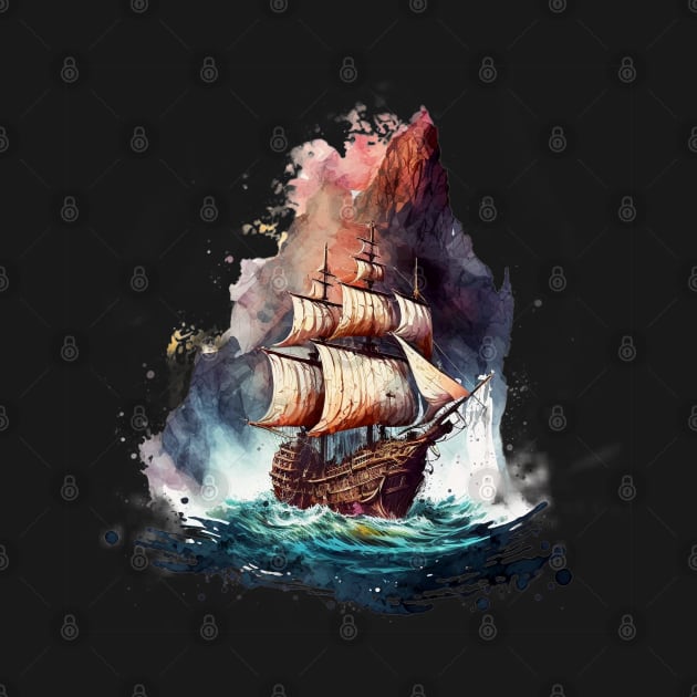 Pirate Ship - the goonies by Buff Geeks Art