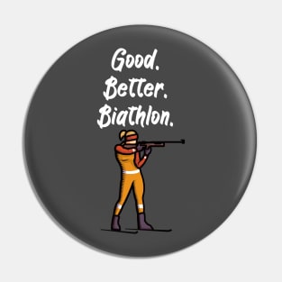 Good Better Biathlon Pin