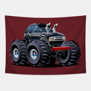 Cartoon monster truck Tapestry