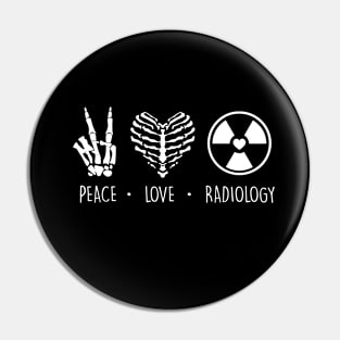 Peace love radiology Pin