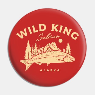 Wild King Salmon Pin