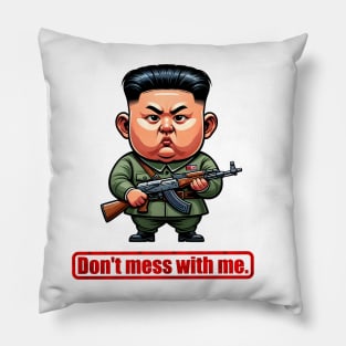 A Mischievous Boy from North Korea Pillow