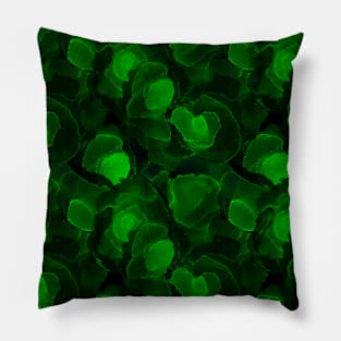 Watercolor Emerald Green Pillow