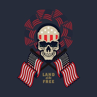 Americana Skull v2 T-Shirt