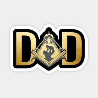 Masonic Dad Freemasonry Fathers Day Freemason Magnet