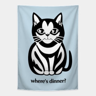 Cat - where's dinner? Tapestry