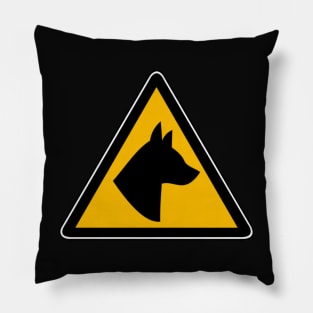 dogs sign board Pillow