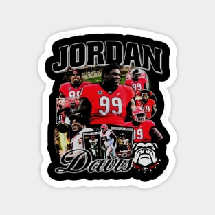 Jordan Davis College Vintage Bootleg Magnet