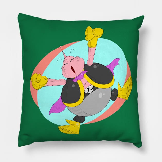 Pink Candy Man Pillow by Peables