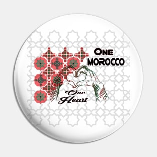 Proud Of Moroccan One Heart Best Mosaic Pin