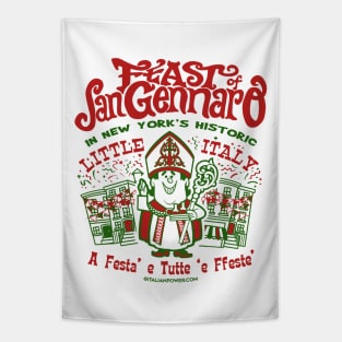 Feast of San Gennaro NYC "Faux Back" Tapestry