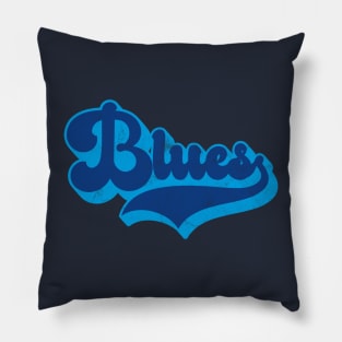 Blues (Dark Text) Pillow