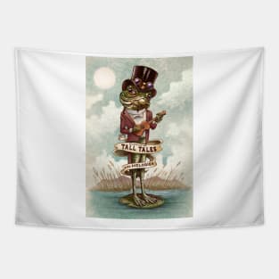 Steampunk Ukulele Frog Tapestry