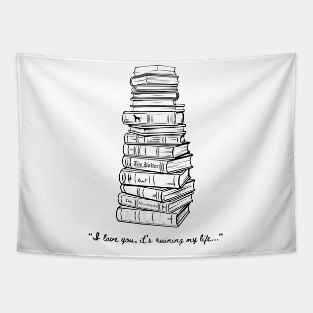 I love you, it's ruining my life TTPD Design Tapestry by kuallidesigns