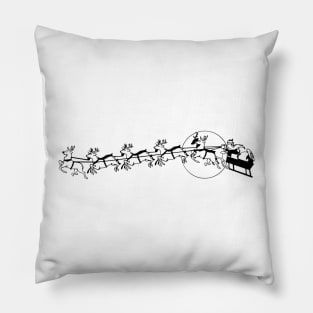 Santa Claus and Reindeers Pillow