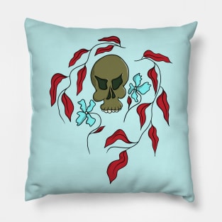 Floral skull Pillow