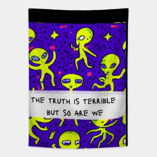 terrible aliens & terrible truths Tapestry