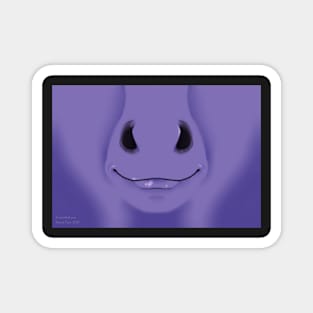 Purple Horse Face Magnet