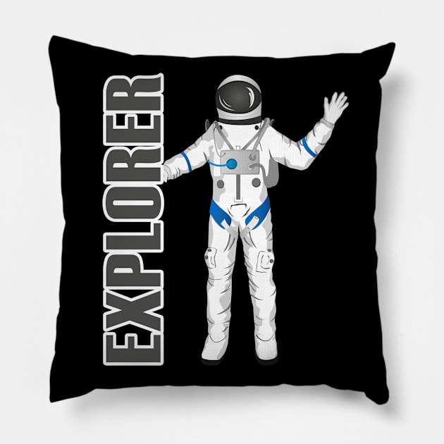 Eplorer astronaut Pillow by designbek