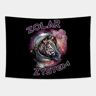 Zolar Zystem Zebra Astronaut Novelty Cute Funny Humor Premium Tapestry