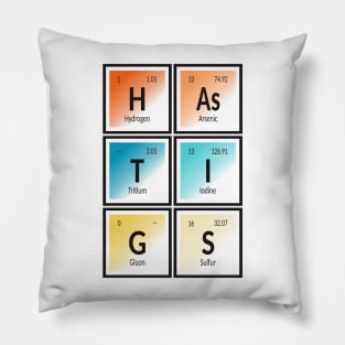 Hastings City Table of Elements Pillow