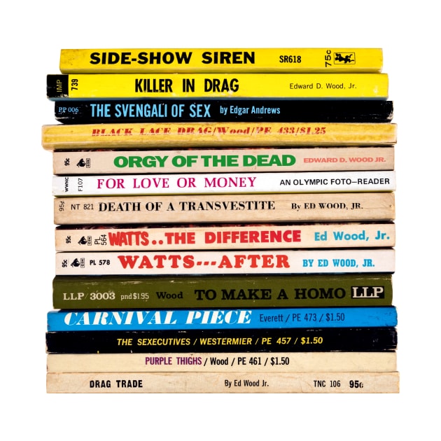 Ed Wood Jr. Book Stack by Scum & Villainy