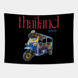 Thailand TUKTUK Taxi Bangkok Tapestry