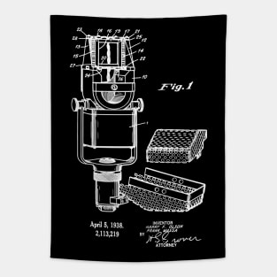 Vintage Ribbon Microphone Patent 1938 Tapestry