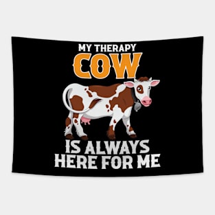 my therapy cow is always here for me Tapestry