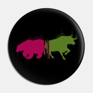 Bear & Bull Markets Pin