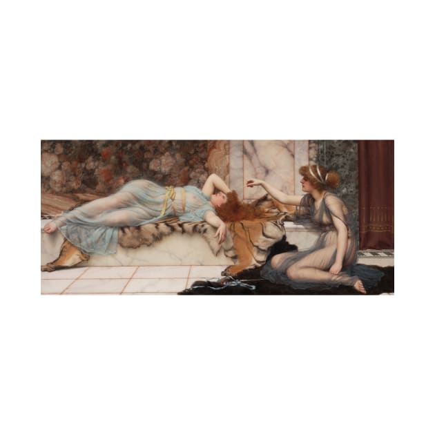 Mischief and Repose by John William Godward by Classic Art Stall