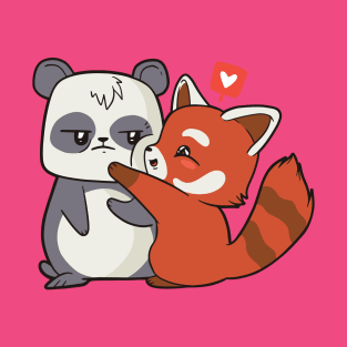 fox love panda T-Shirt