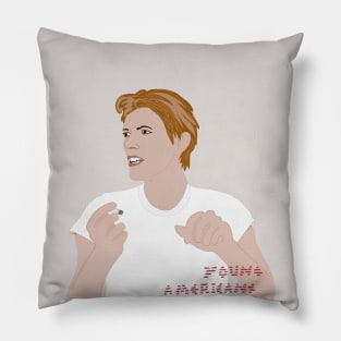 young american bowie Pillow