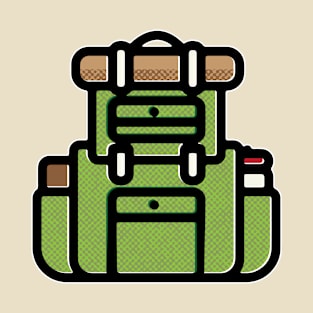 Hiking Backpack Graphic T-Shirt