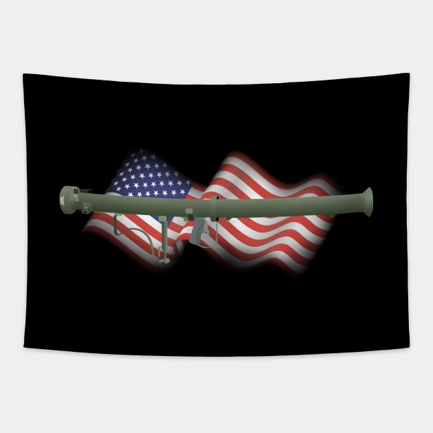 Bazooka Rocket Launcher Weapon Tapestry by NorseTech