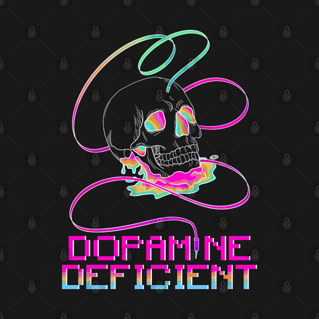 Dopamine Deficient ADHD Rainbow Skull by Brave Dave Apparel