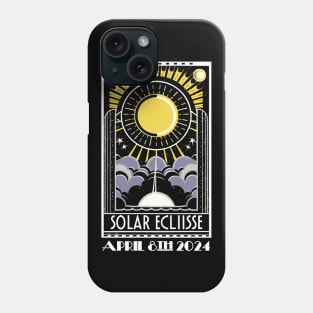 Total Solar Eclipse April 8th 2024- Art Deco style Phone Case