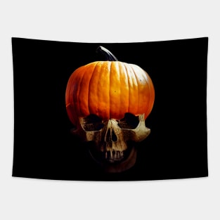 Scary Halloween Pumpkin Art Tapestry