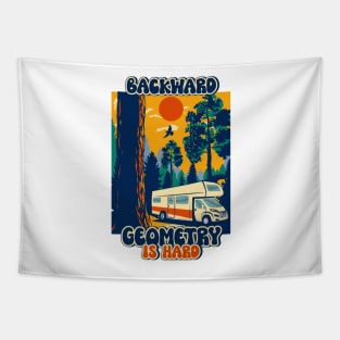 Funny quote camping rv motorhome saying trailer camping Tapestry