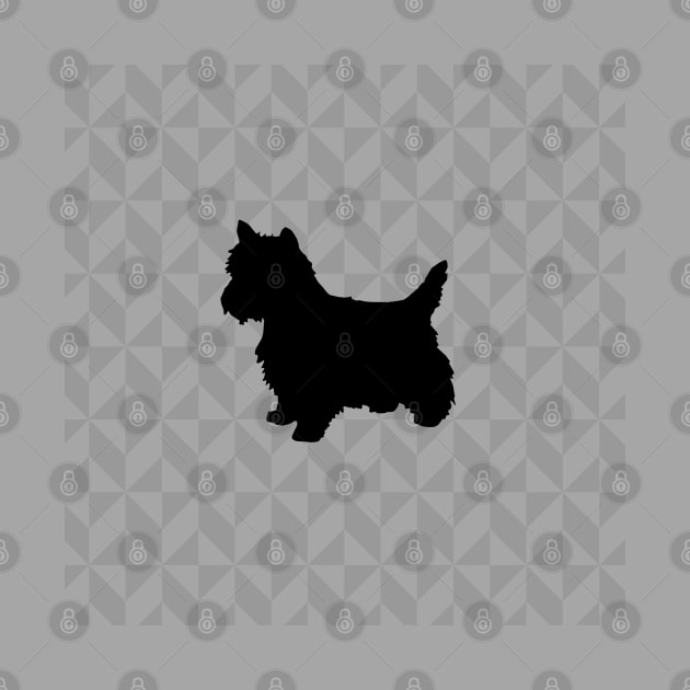 West Highland White or Westie Dog Lover Gift - Scandi Geometric Silhouette by Elsie Bee Designs