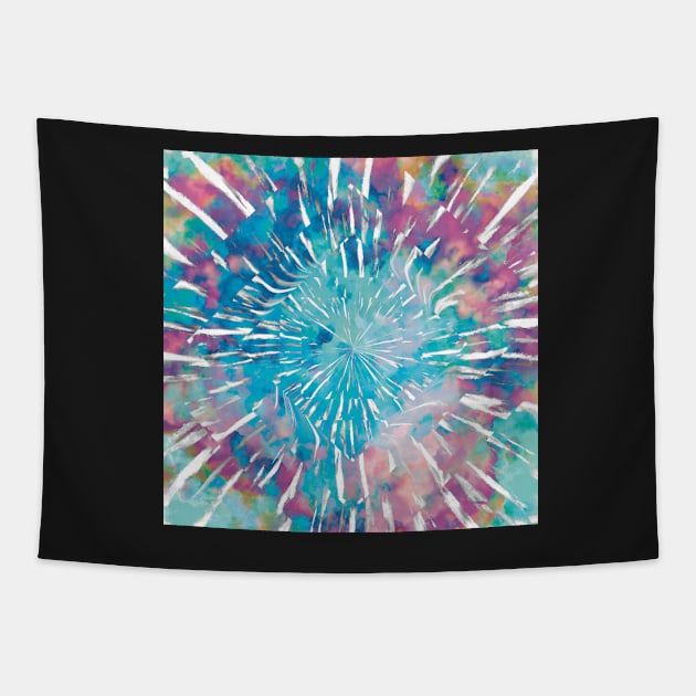 Warp Speed Tie Dye Tapestry by cherdoodles