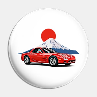 RX7 Fuji JDM Japan Print Pin