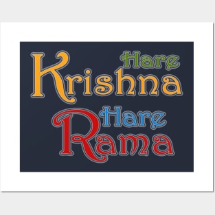 Wall Poster radhaipa chant hare krishna Wall Poster Print on Art