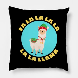 Fa la la la la la la llama | Funny Llama Pun Pillow